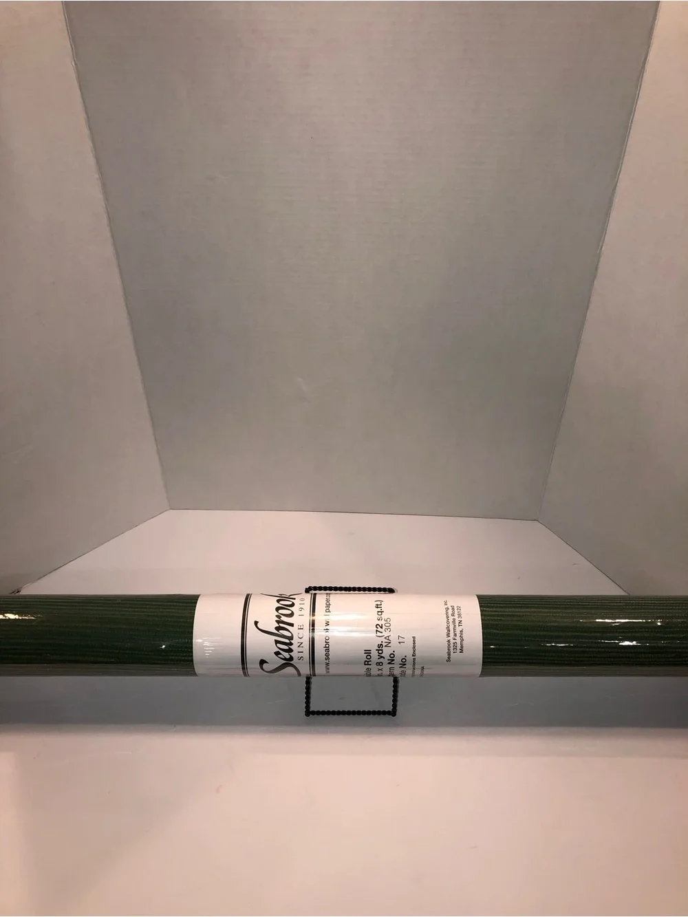 New Anthropologie x Seabrook NA305 Jute Green Grasscloth Wallpaper